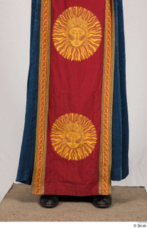 Photos Medieval Cardinal in Blue-Orange Habit 1 Sun symbol black…